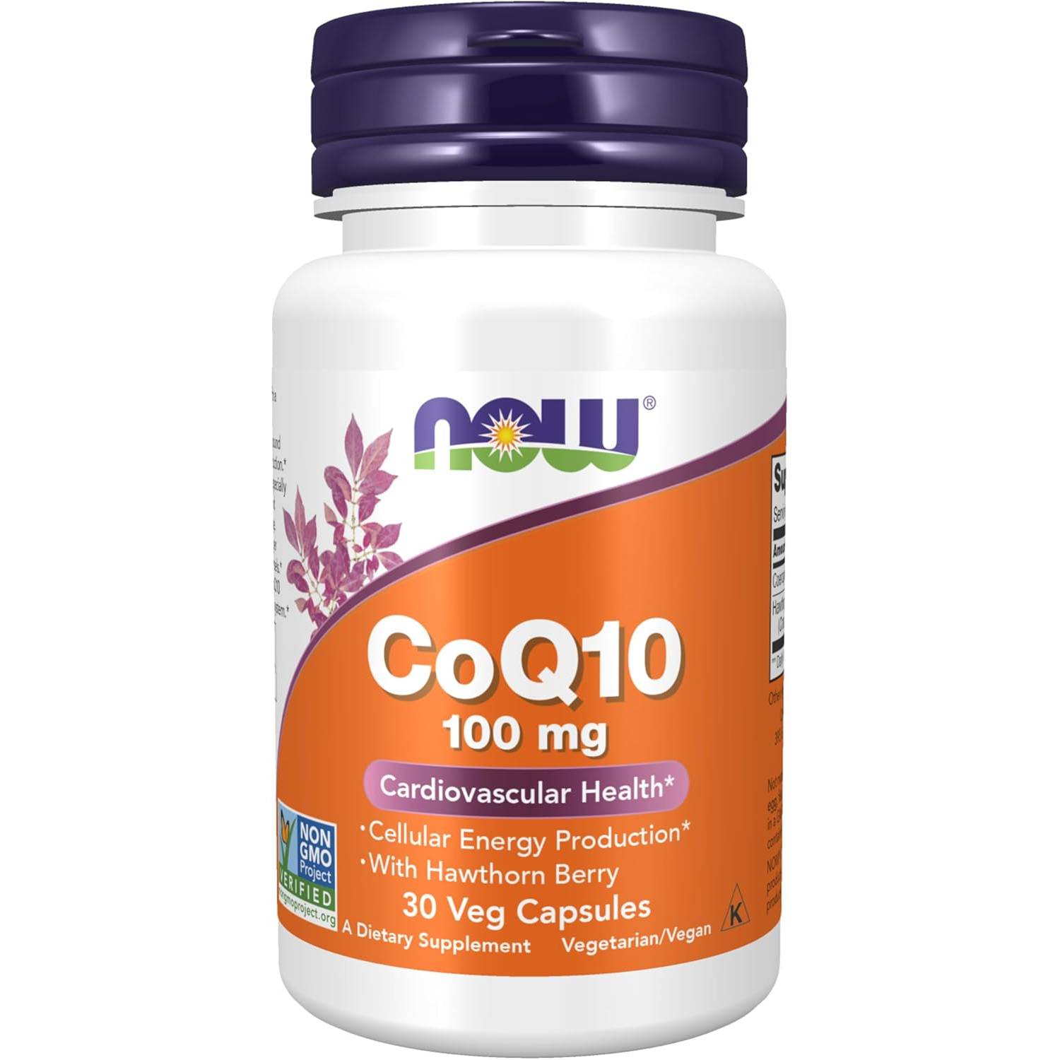 NOW Foods CoQ10 100mg with Hawthorn Berry