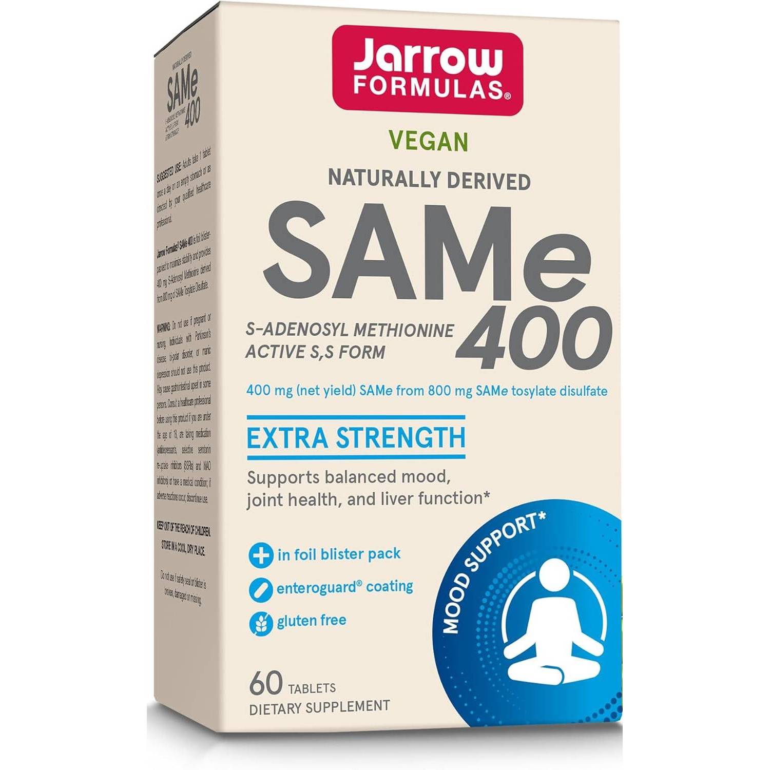 Jarrow Formulas SAM-e 400mg 91$