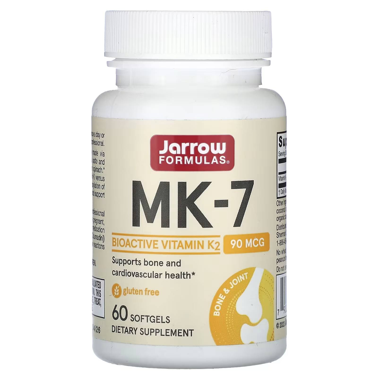 Jarrow Formulas MK-7 90mcg 28$