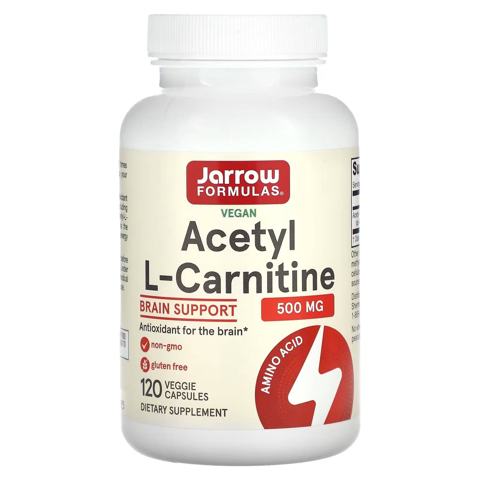 Jarrow Formulas Acetyl L-Carnitine 500mg 46$