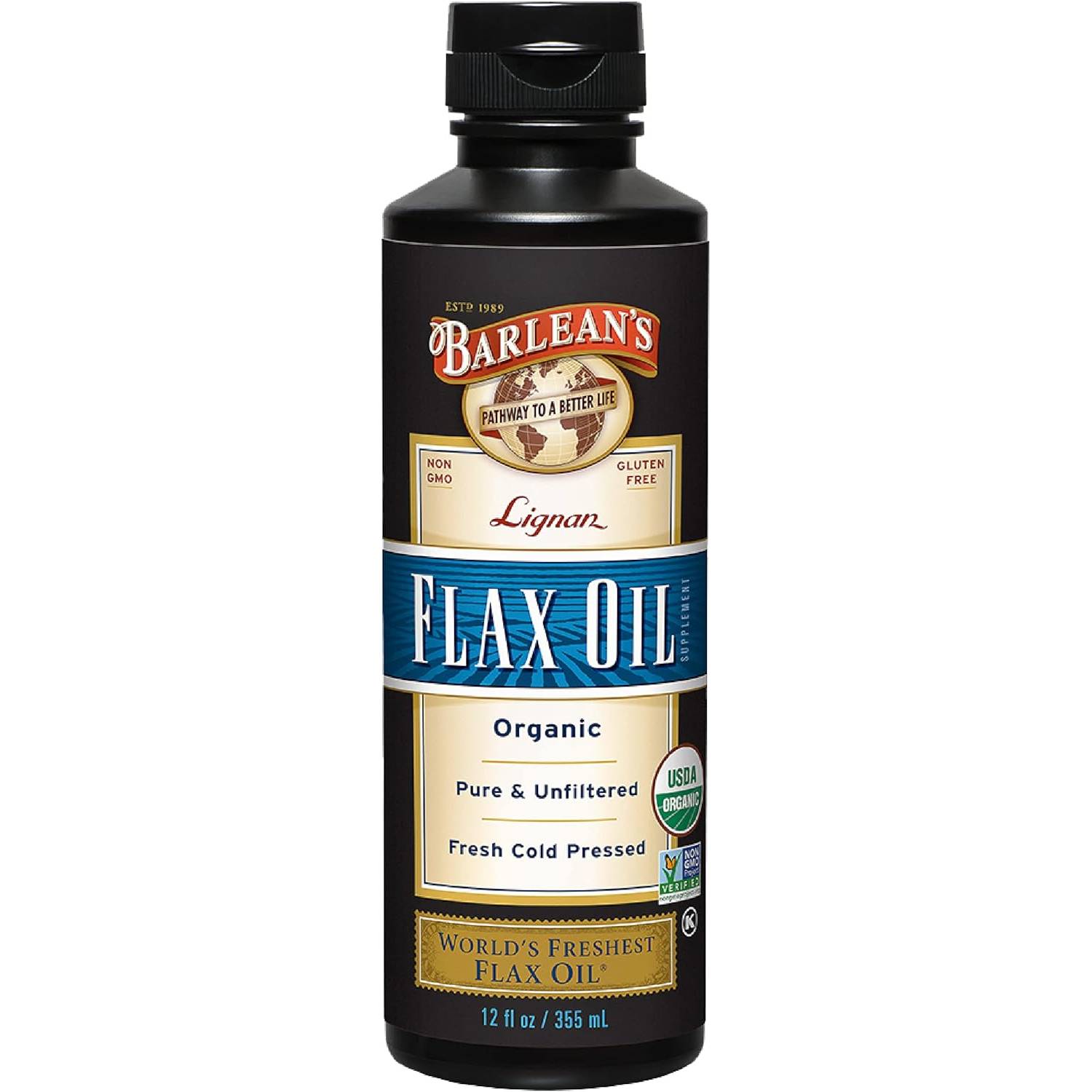 Barleans Organic Oils Lignan Flax Oil 21$