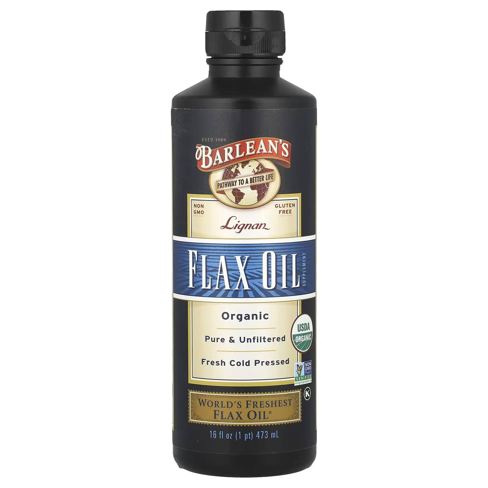 Barleans Organic Oils Lignan Flax Oil 28$