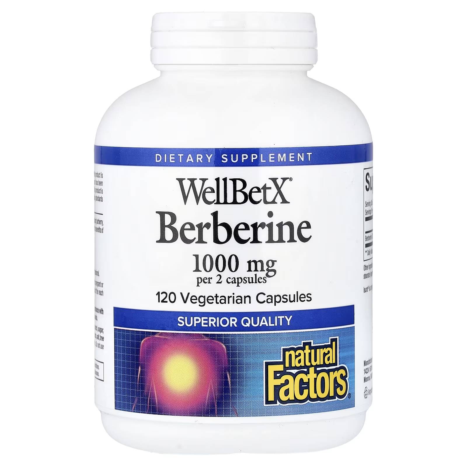 Natural Factors WellBetX Berberine 500 mg