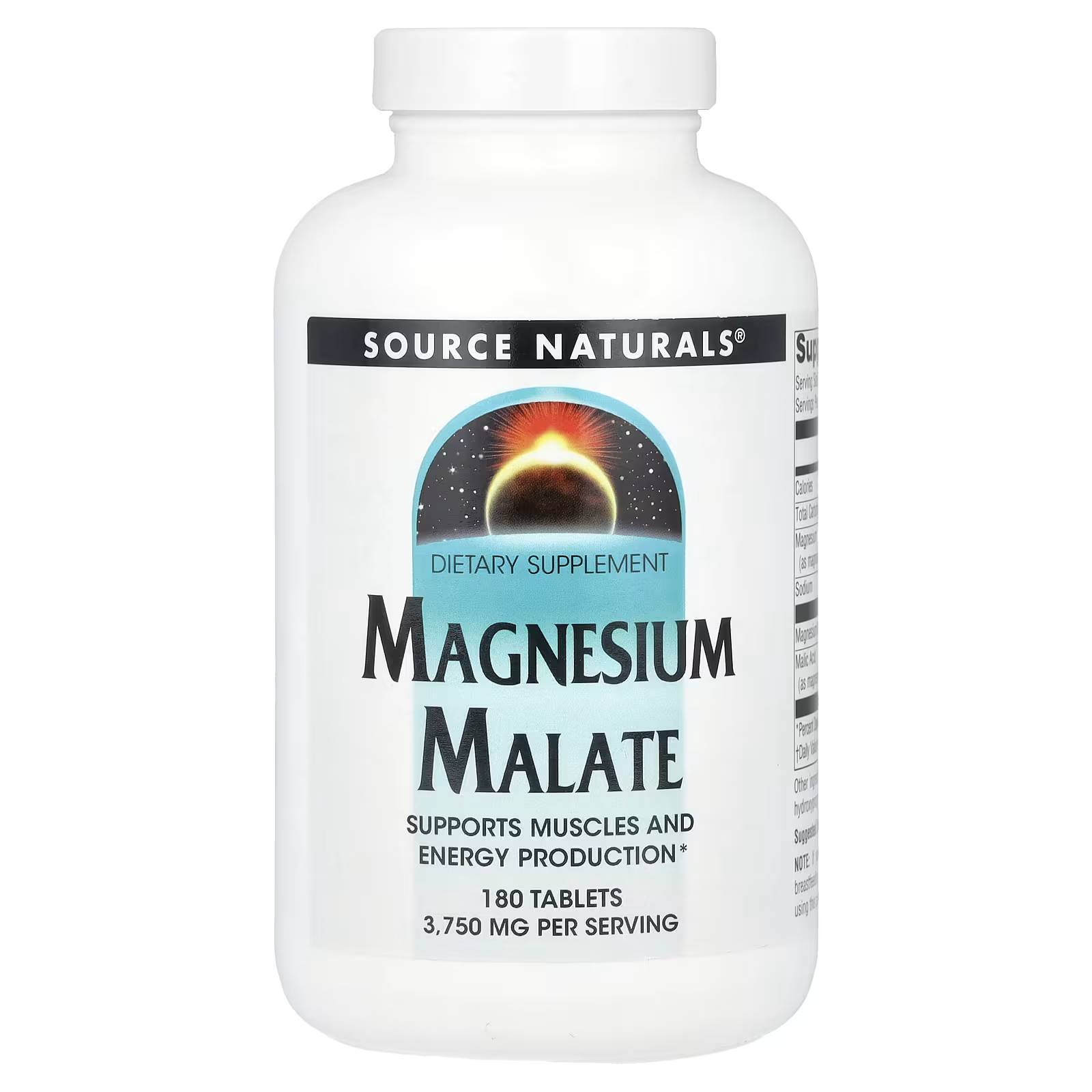 Source Naturals Magnesium Malate 1250mg 24$