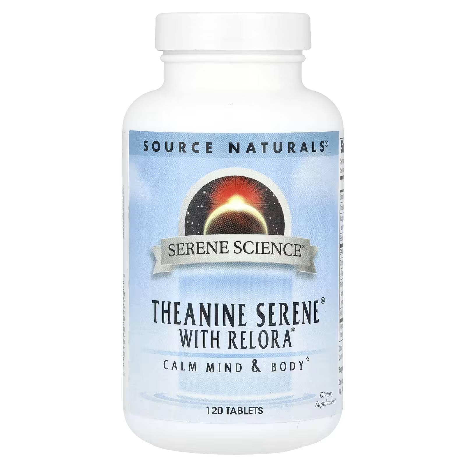 Source Naturals Serene Science Theanine Serene with Relora 36$