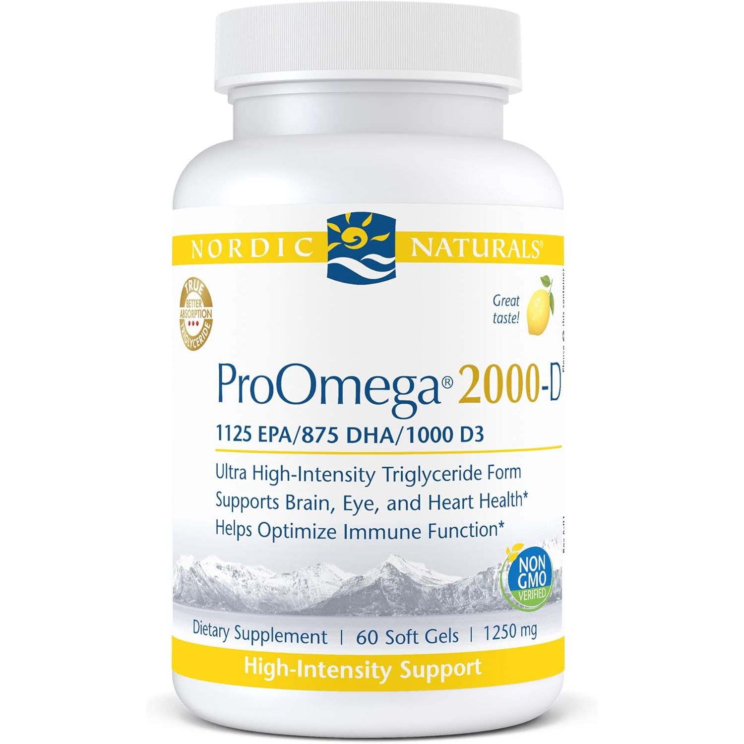 Nordic Naturals ProOmega 2000-D - 60 Softgels 58$