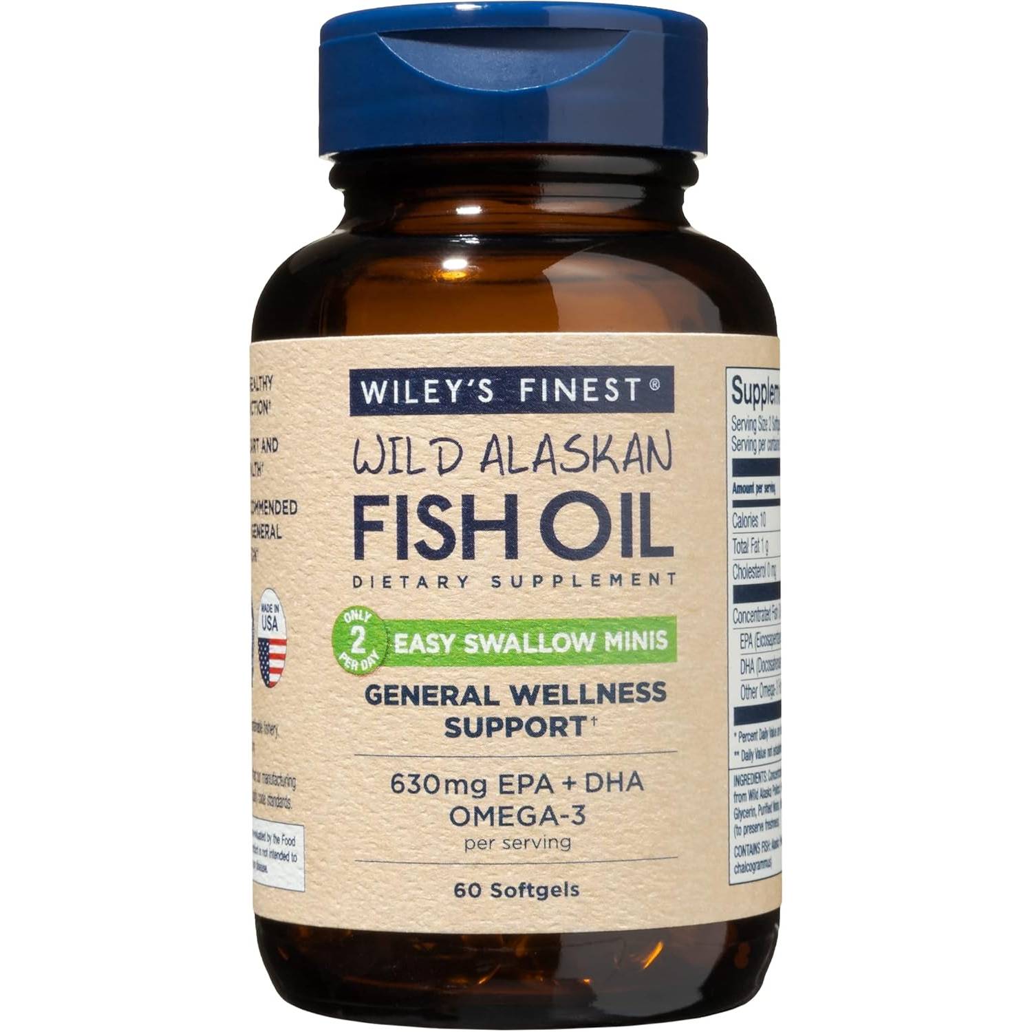 Wileys Finest Fish Oils Easy Swallow Minis 21$