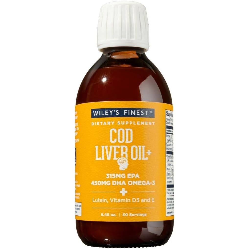 Wileys Finest Fish Oils Wild Norwegian Cod Liver Oil+ Orange Bliss Flavor