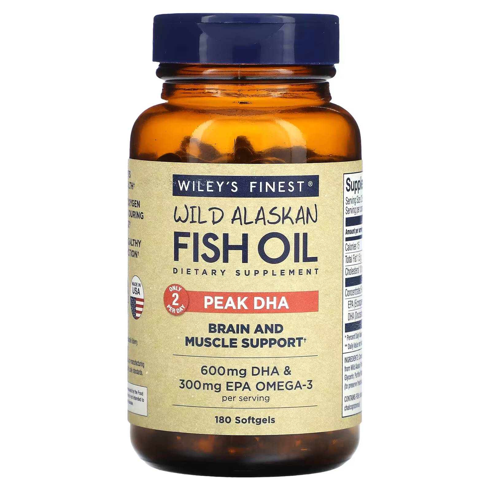 Wileys Finest Fish Oils Peak DHA