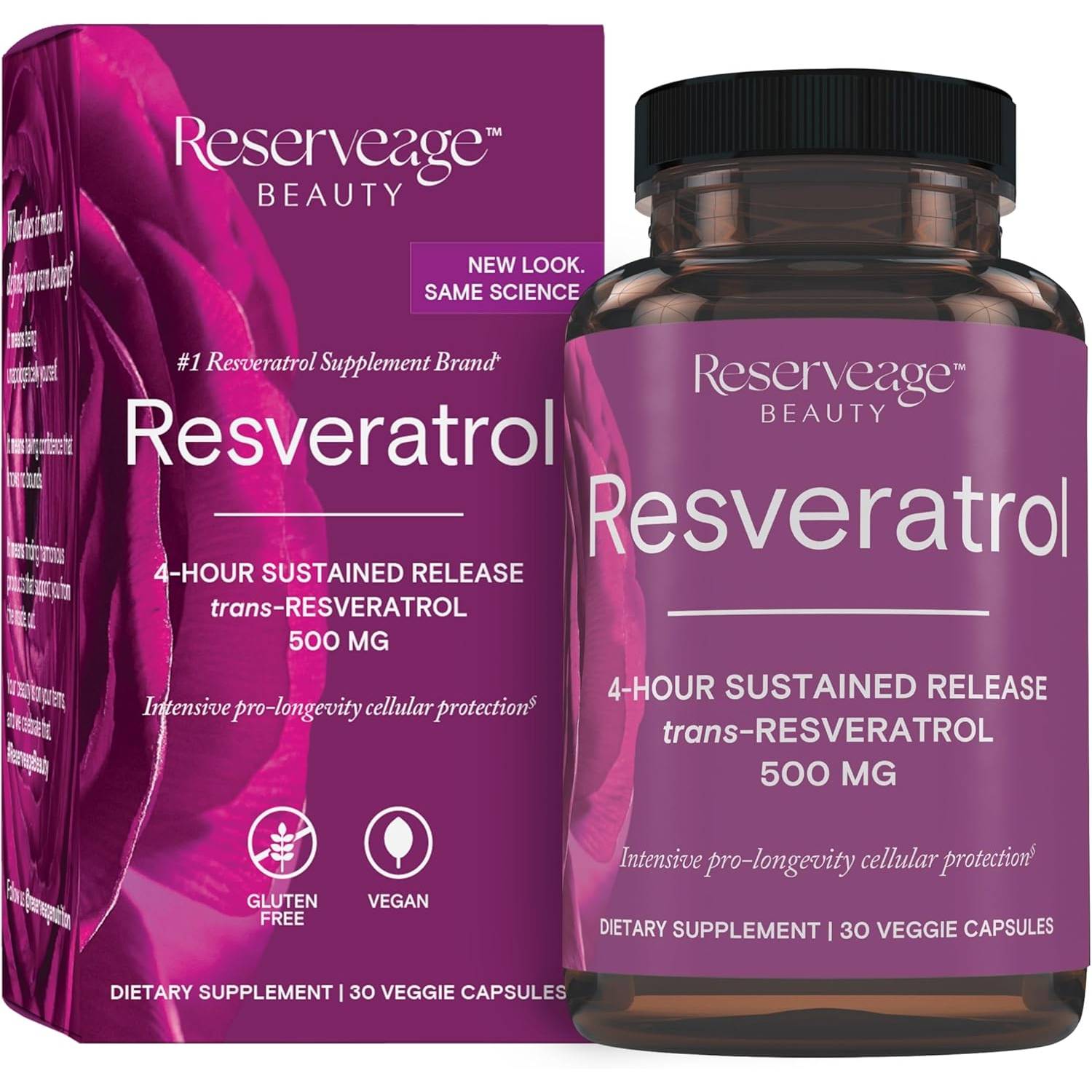 Reserveage Resveratrol 500mg 53$