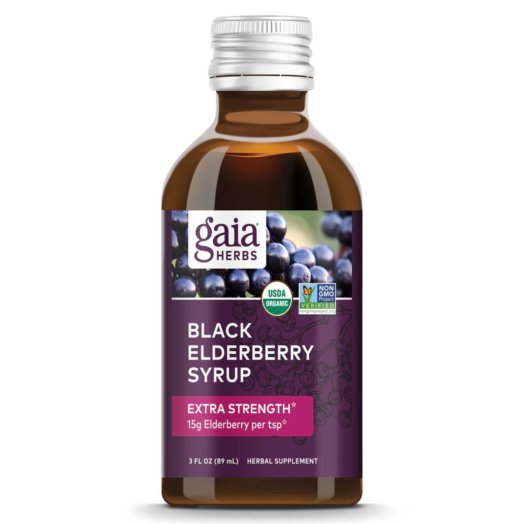 Gaia Herbs Black Elderberry Syrup 26$