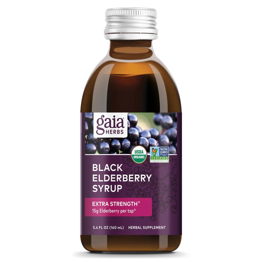 Gaia Herbs Black Elderberry Syrup 38$