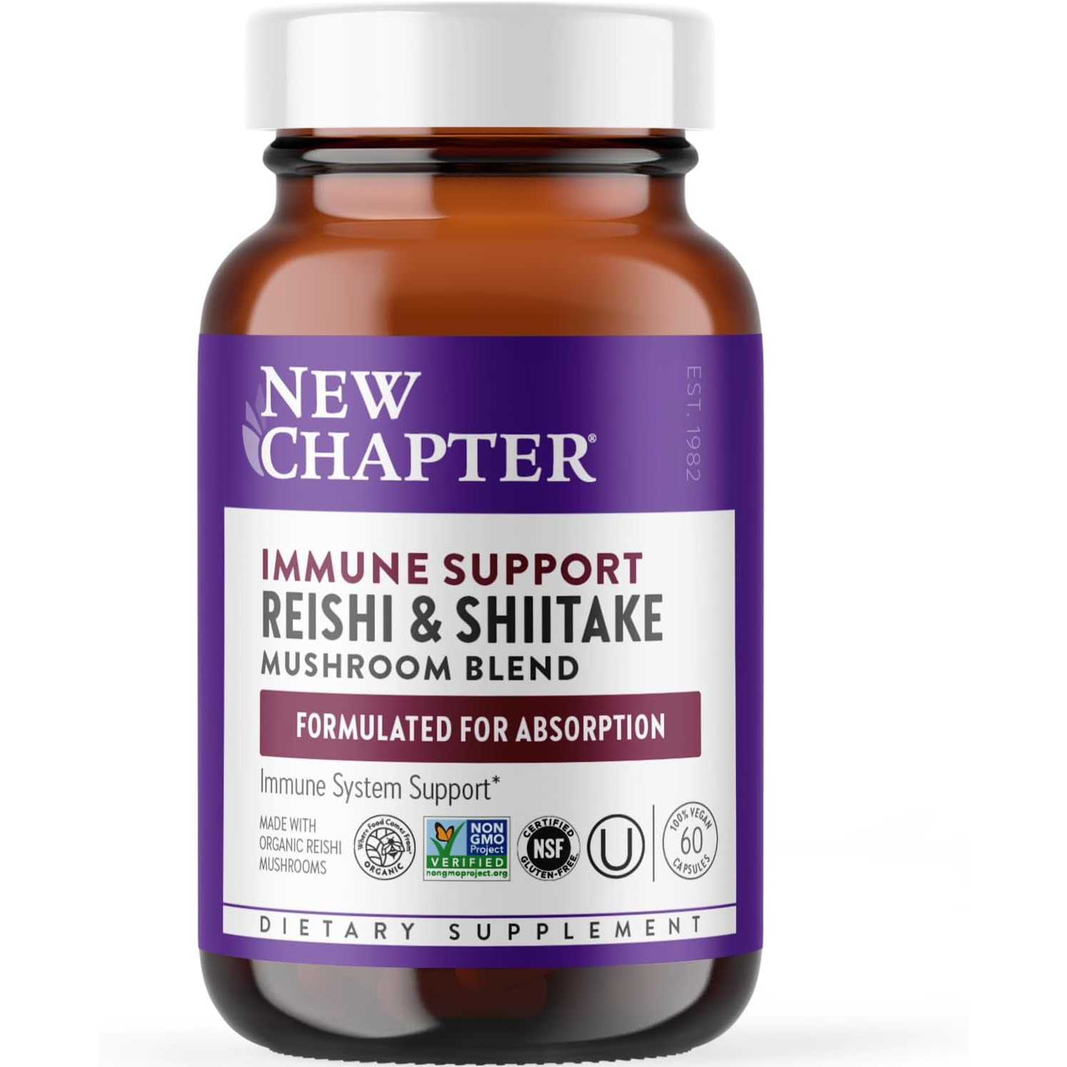 New Chapter Immune Support Reishi Shiitake 45$