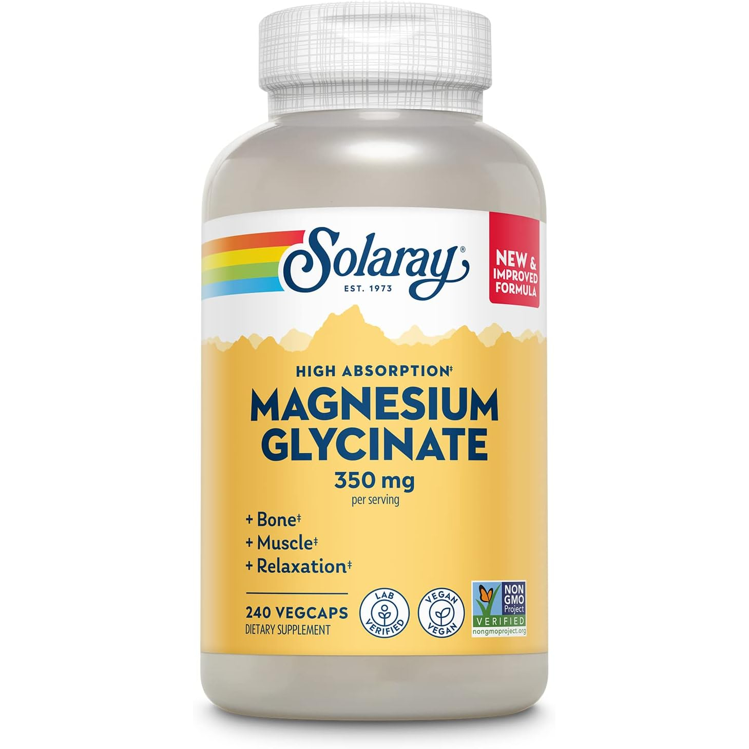 Solaray Magnesium Glycinate 350 40$