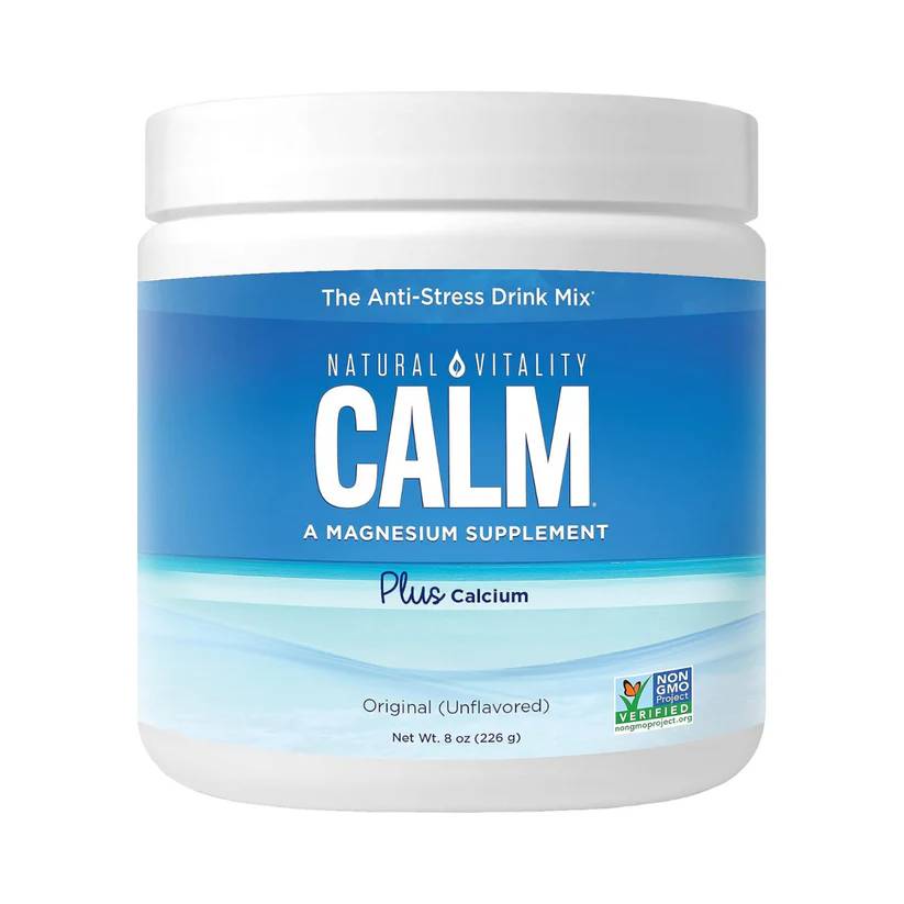 Natural Vitality CALM Plus Magnesium Citrate & Calcium Powder