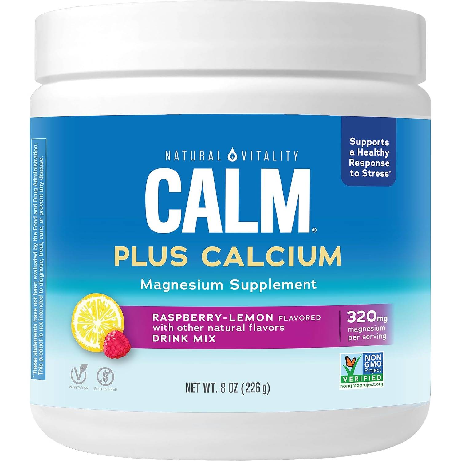 Natural Vitality CALM Plus Magnesium Citrate & Calcium Powder