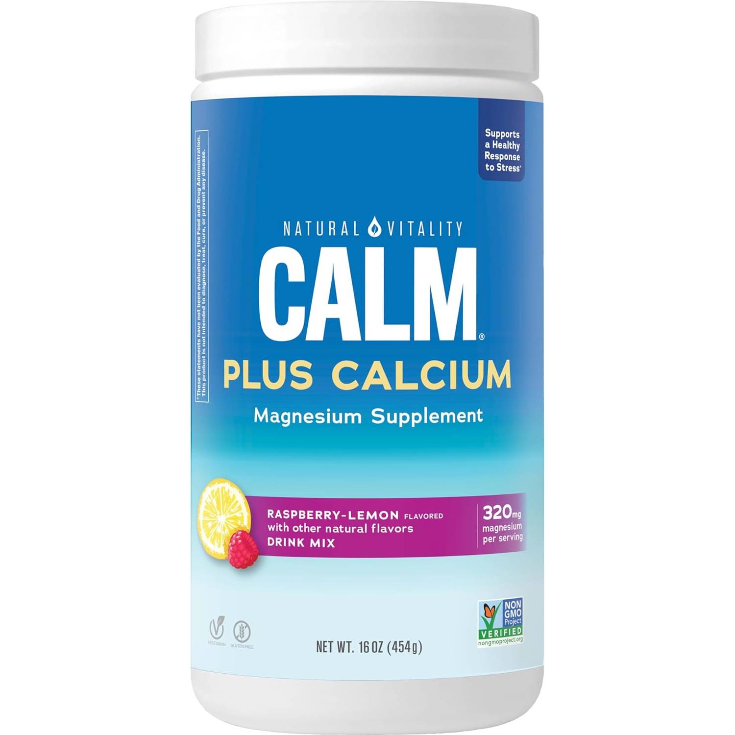 Natural Vitality CALM Plus Magnesium Citrate & Calcium Powder