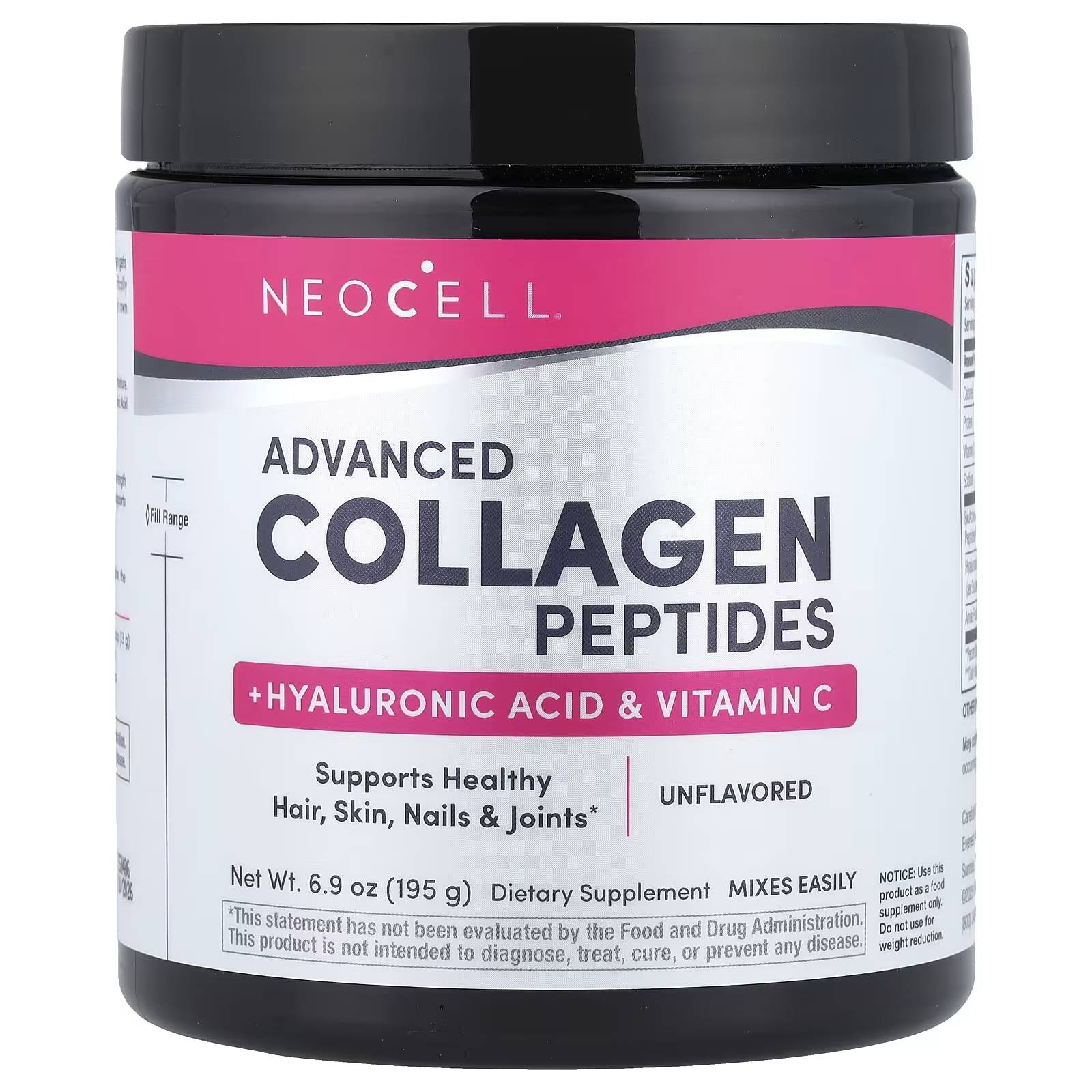 NeoCell Advanced Collagen Peptides Grass Fed Plus Powder