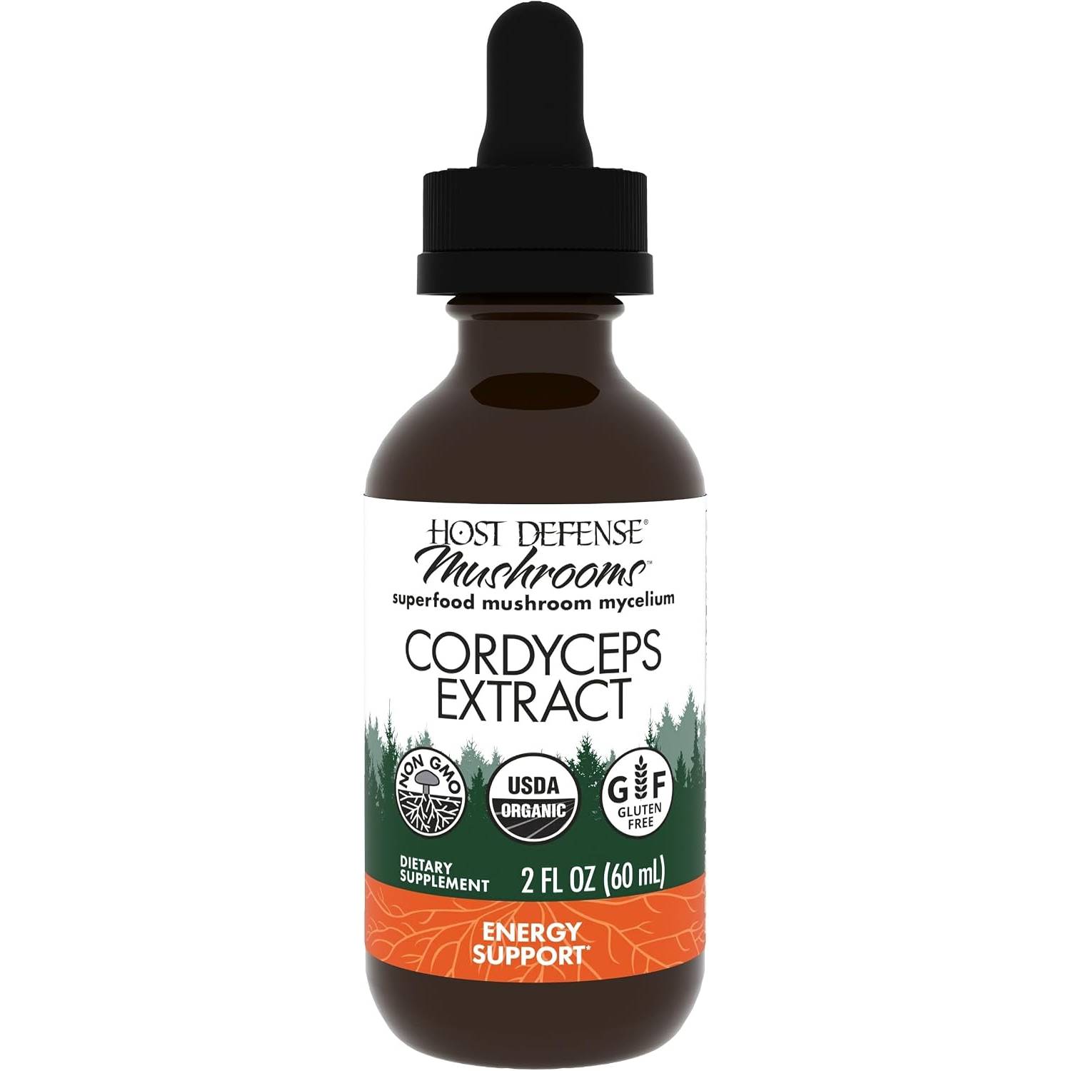 Host Defense Cordyceps Extract - Immune & Energy Support Supplement - Kidney Health Supplement with Cordyceps - Fitness Support Supplement to Aid Oxyg