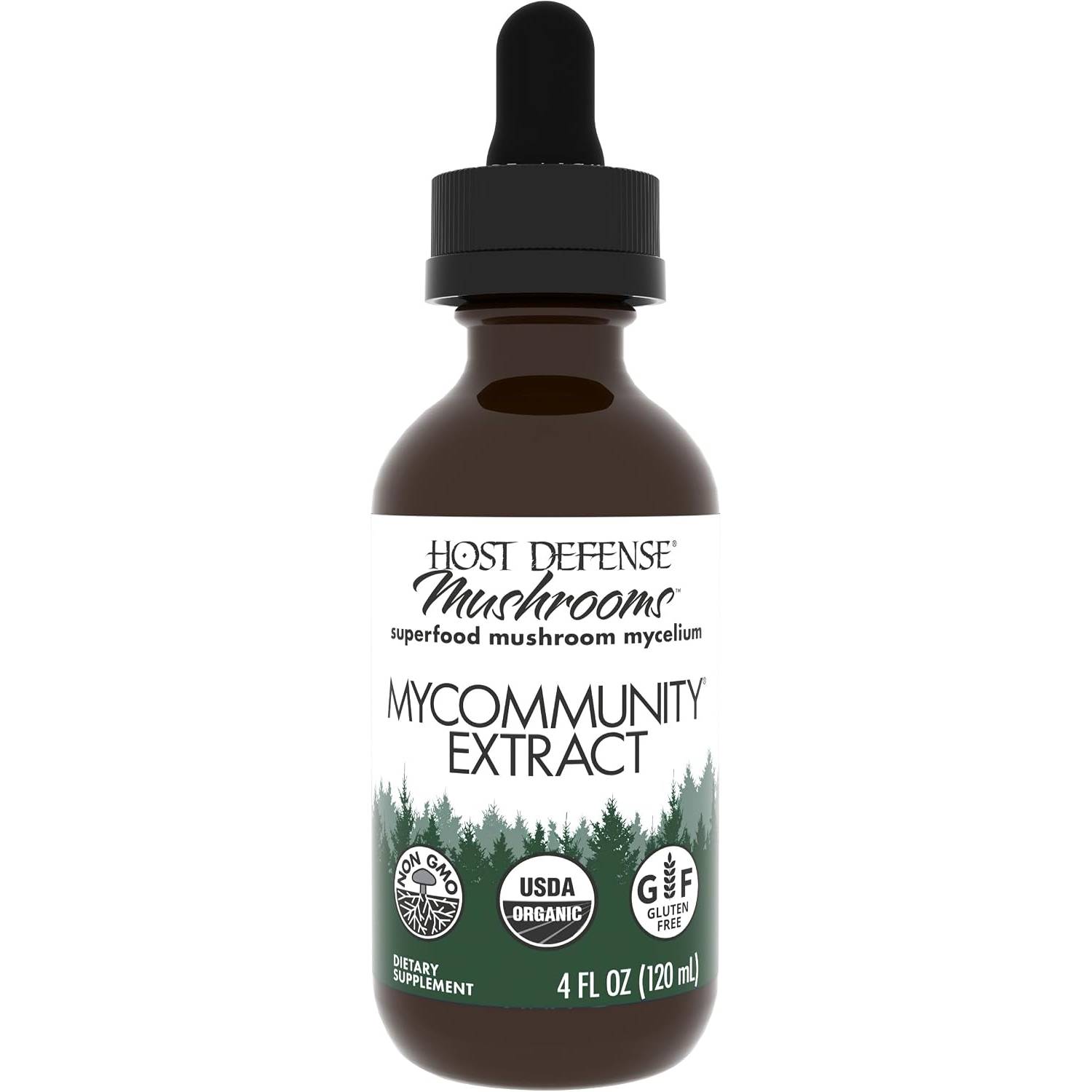 Host Defense MyCommunity Extract - 17 Species Blend Mushroom Supplement for Immune Support - Extract with Lion's Mane, Reishi. Chaga, Cordyceps, Turke