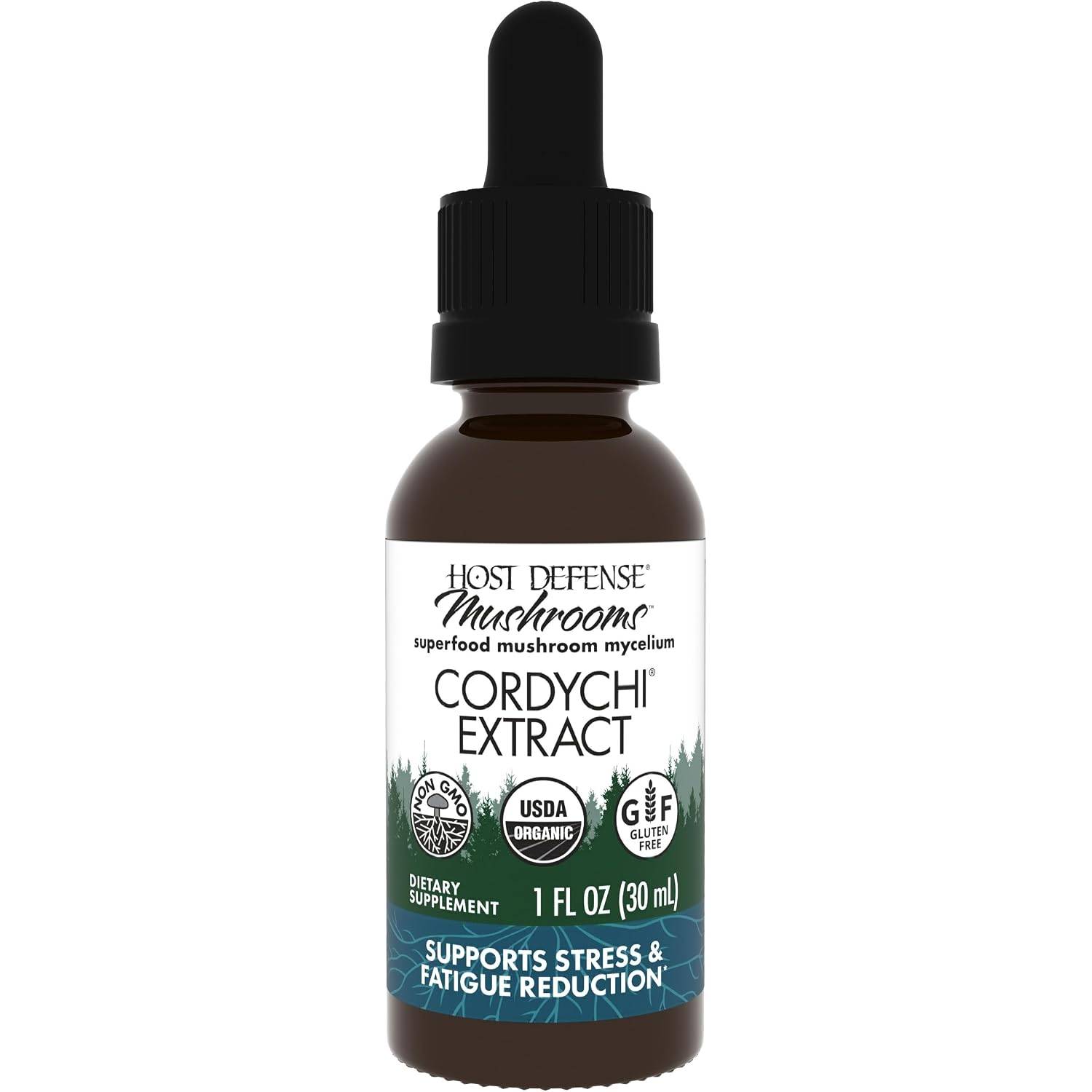 Host Defense CordyChi Extract - Energy & Immune Support Supplement - Cordyceps & Reishi Mushroom Supplement for Relaxation & Respiratory Support - Aid