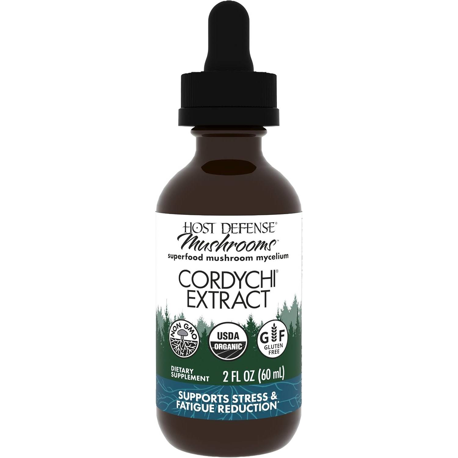 Host Defense CordyChi Extract - Energy & Immune Support Supplement - Cordyceps & Reishi Mushroom Supplement for Relaxation & Respiratory Support - Aid
