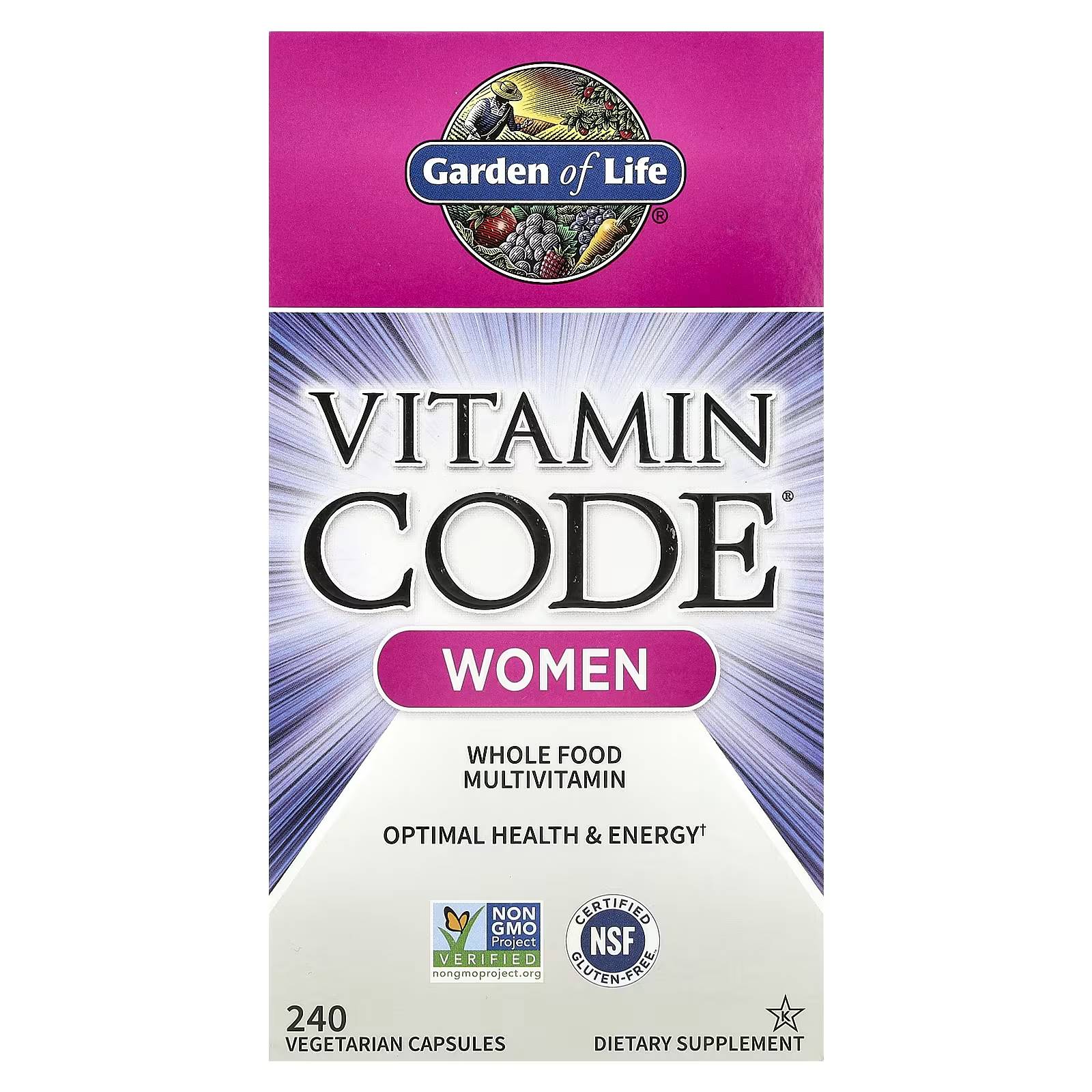 Garden of Life Vitamin Code Women Multivitamin Capsules