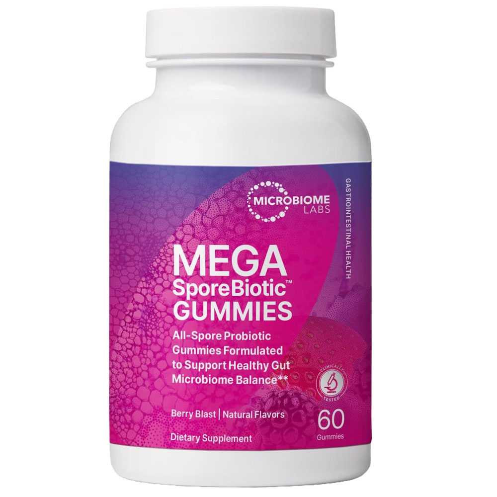 Microbiome Labs MegaSporeBiotic Gummies - 60 Gummies 58$