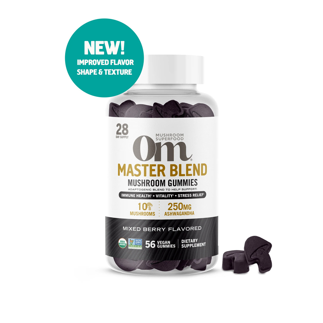Om Mushroom Master Blend Mushroom Gummies - 56 Gummies