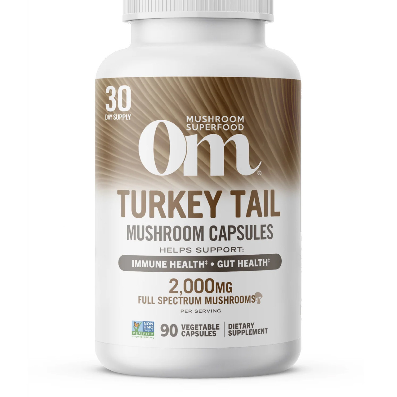 Om Mushroom Turkey Tail Mushroom Superfood Capsules - 90 capsules 30$