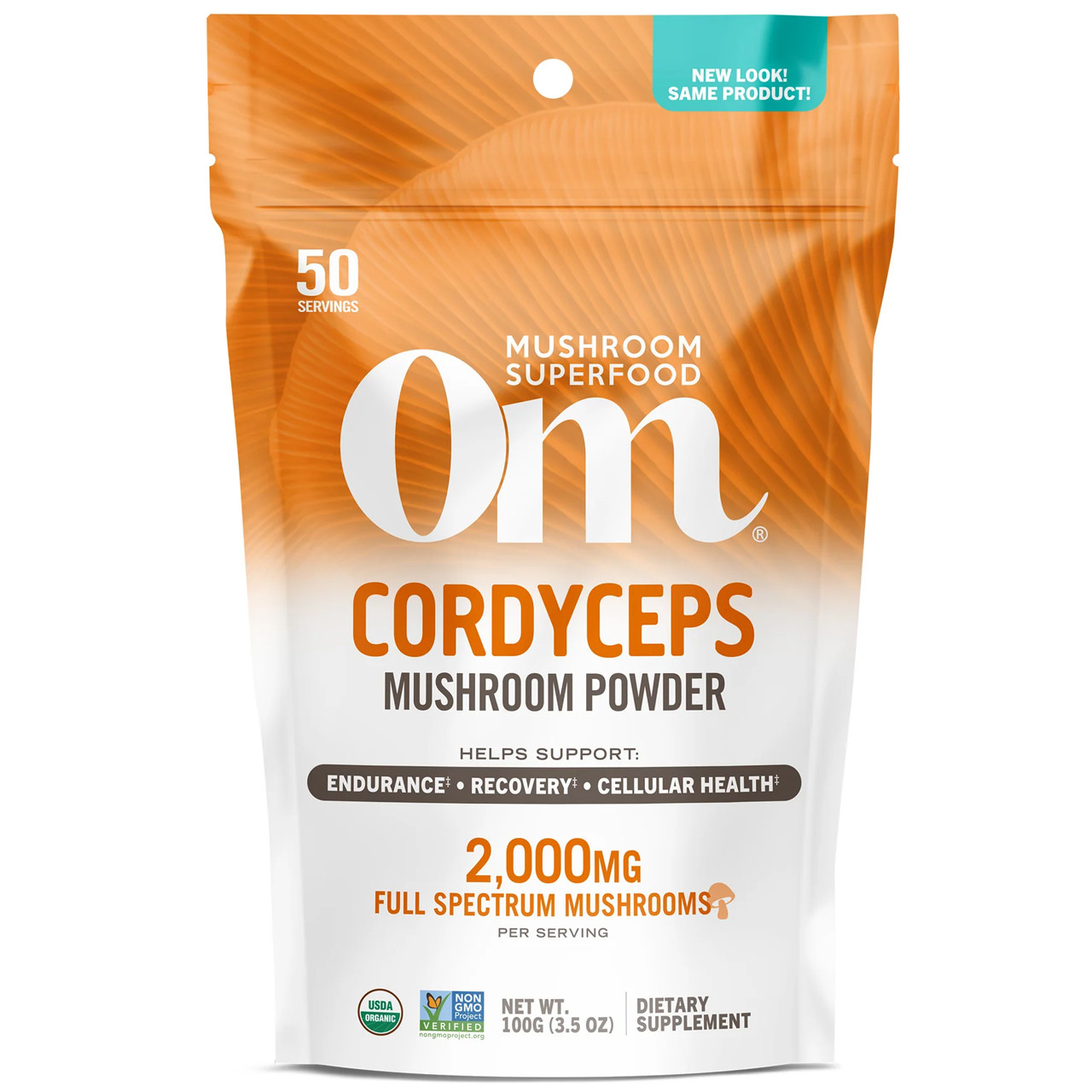 Om Mushroom Cordyceps Mushroom Superfood Powder - 100 Grams 27$