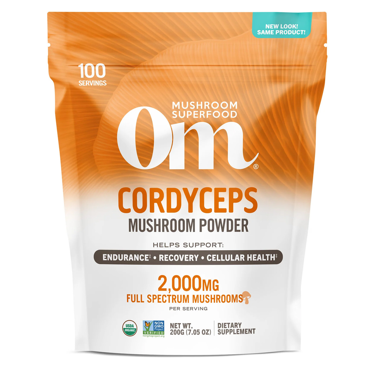 Om Mushroom Cordyceps Mushroom Superfood Powder - 200 Grams 43$