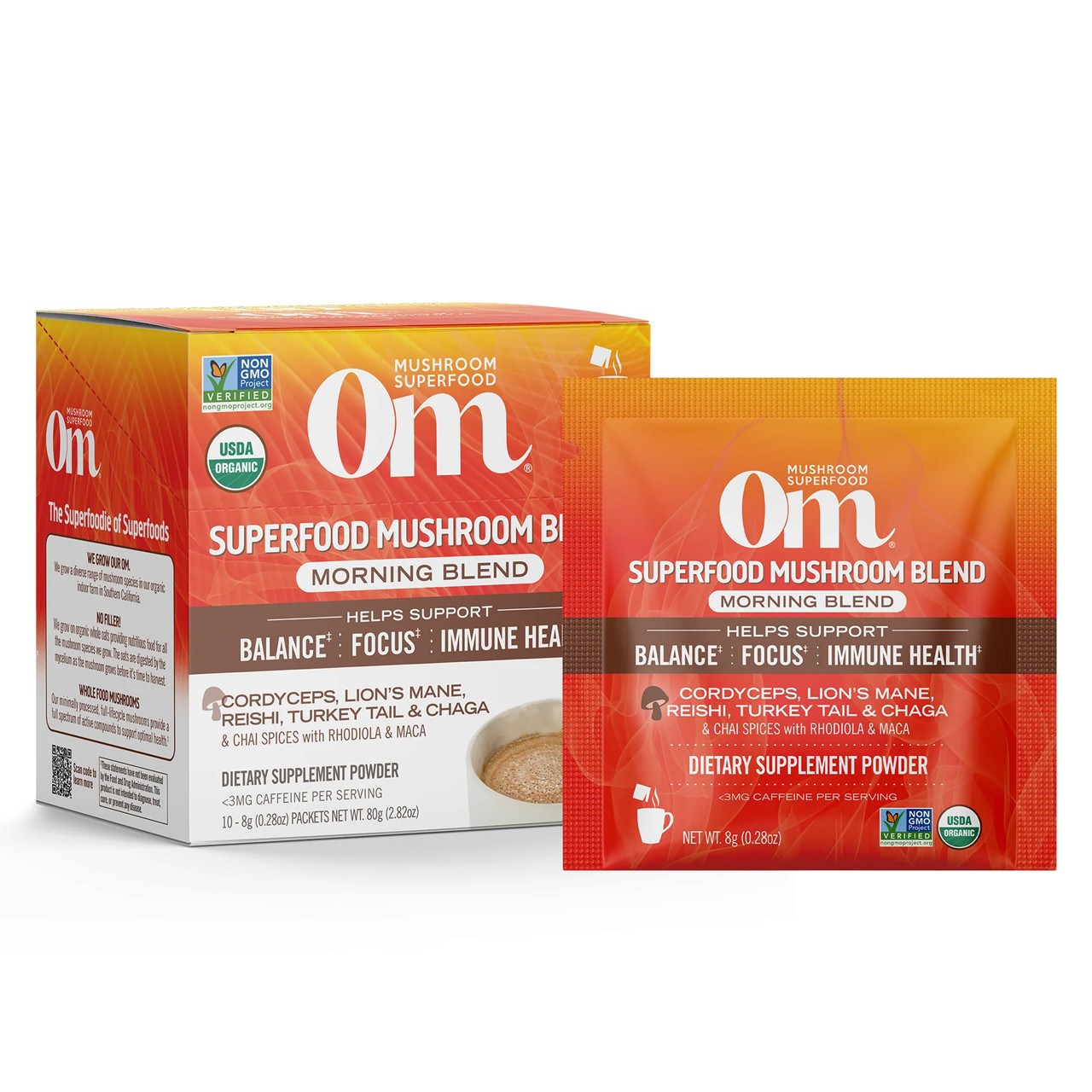 Om Mushroom Morning Energy Blend - 10 Packets