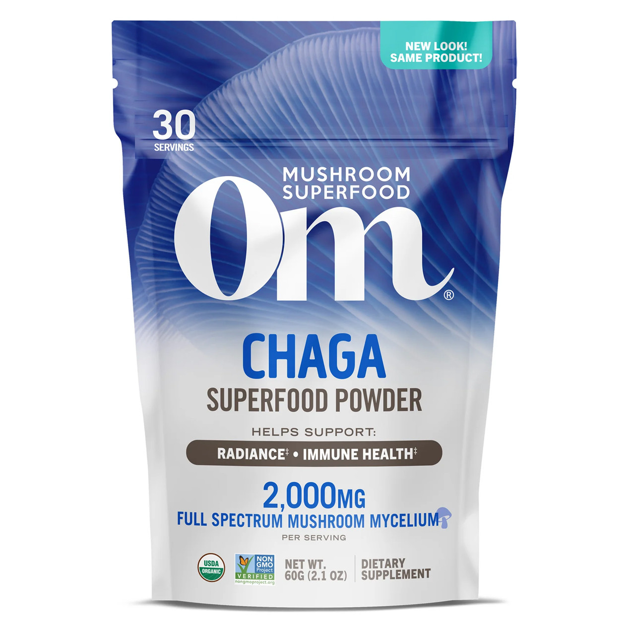 Om Mushroom Chaga Mushroom Superfood Powder - 100 Grams
