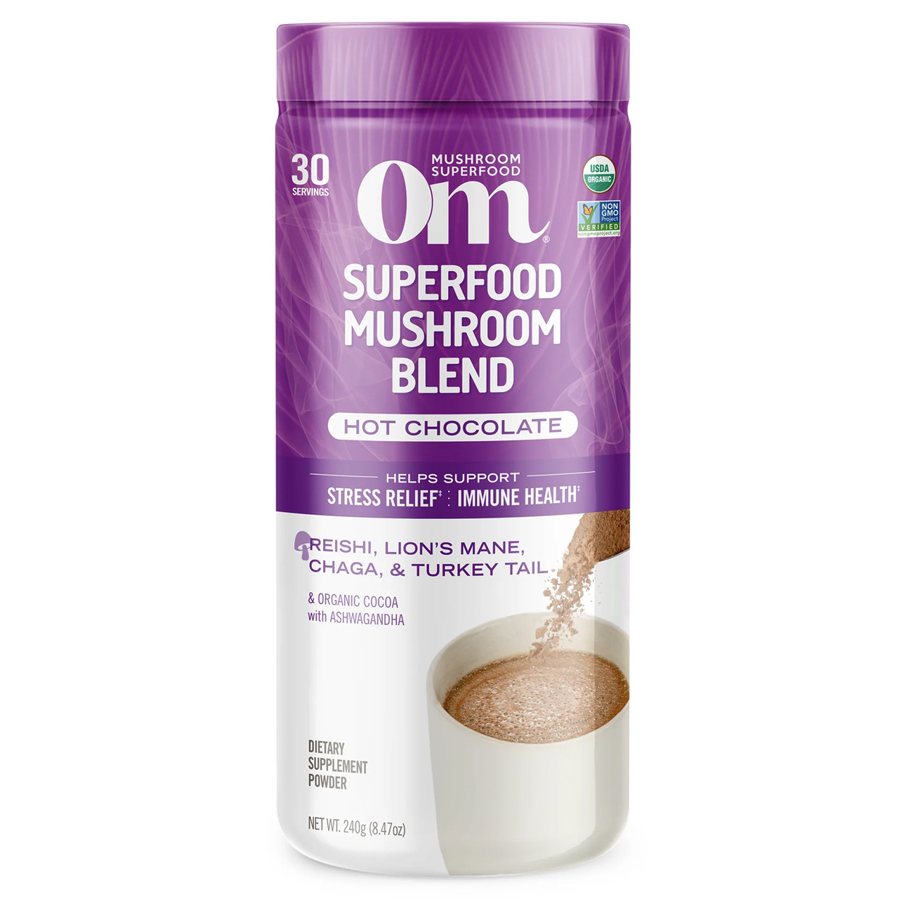 Om Mushroom Hot Chocolate Blend - 846 Grams 38$