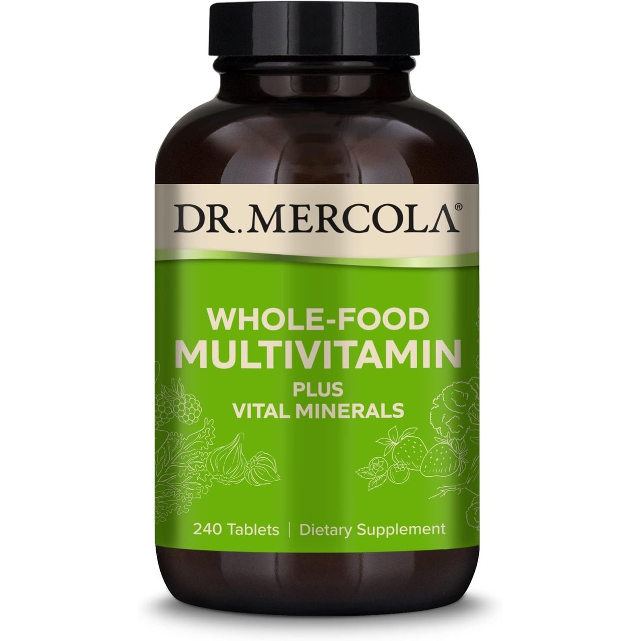 Dr Mercola Whole Food Multivitamin PLUS - 240 Tablets 60$