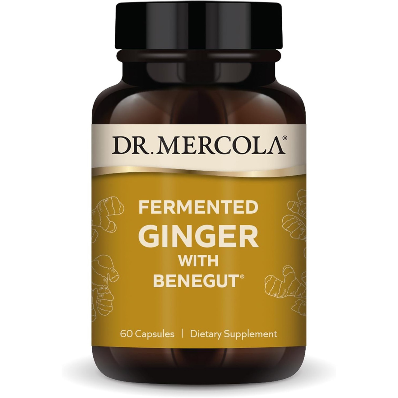 Dr Mercola Fermented Ginger - 60 Capsules 38$