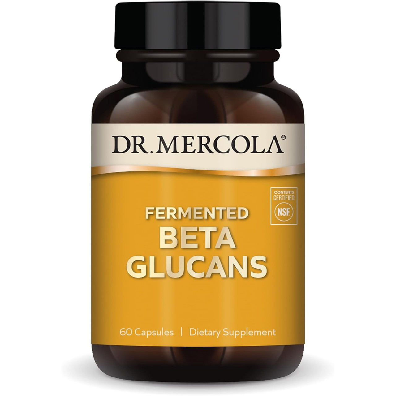 Dr Mercola Fermented Beta Glucans - 60 Capsules 32$