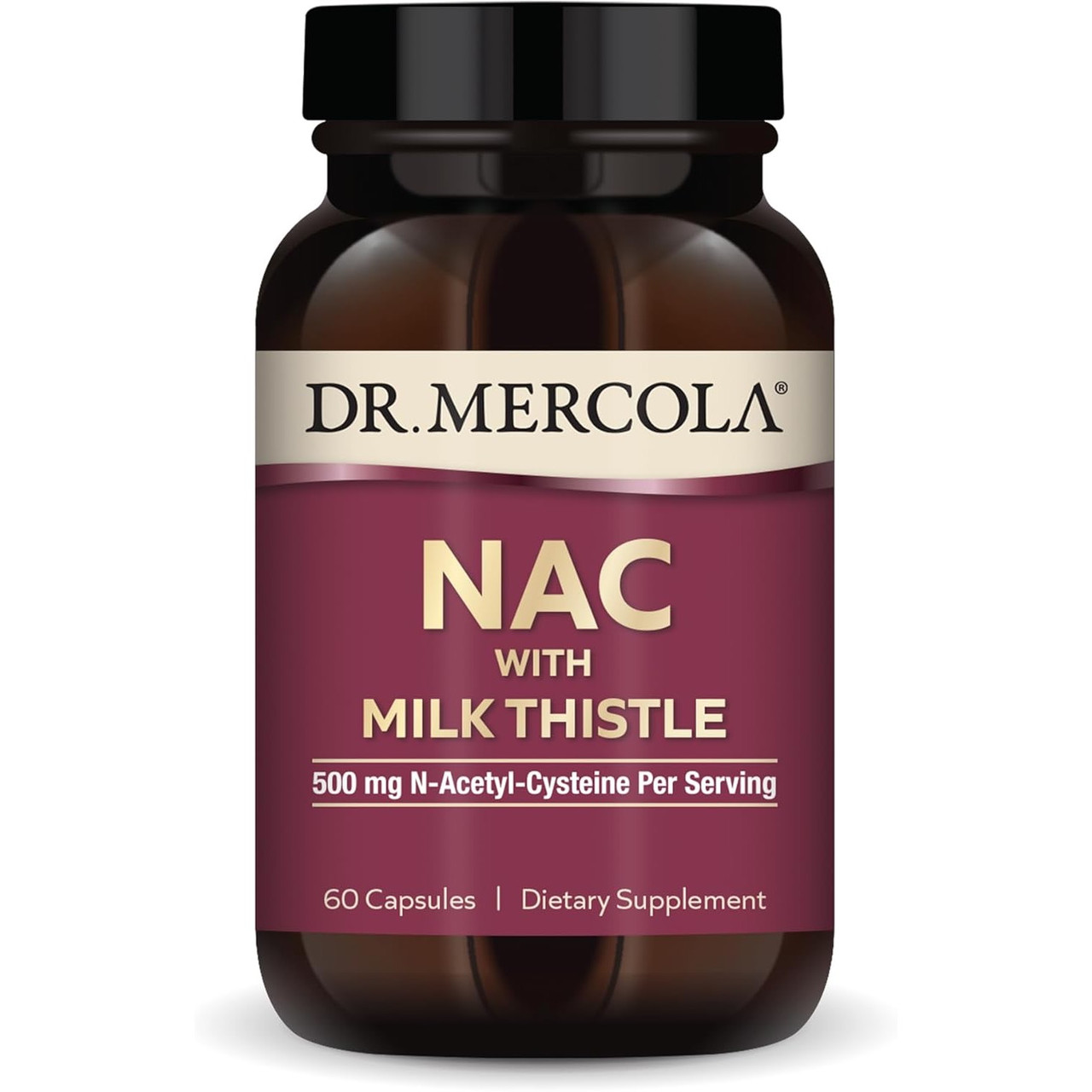 Dr Mercola NAC with Milk Thistle - 60 Capsules 25$