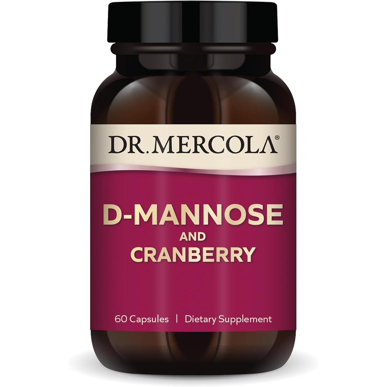Dr Mercola D-Mannose and Cranberry Extract - 60 Capsules 25$