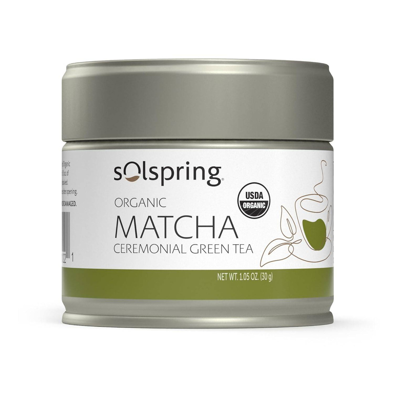 Dr Mercola Solspring Organic Matcha Ceremonial Green Tea - 30 Grams 35$
