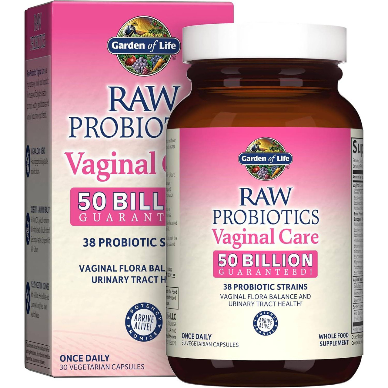 Garden of Life RAW Probiotics Vaginal Care - 30 Capsules