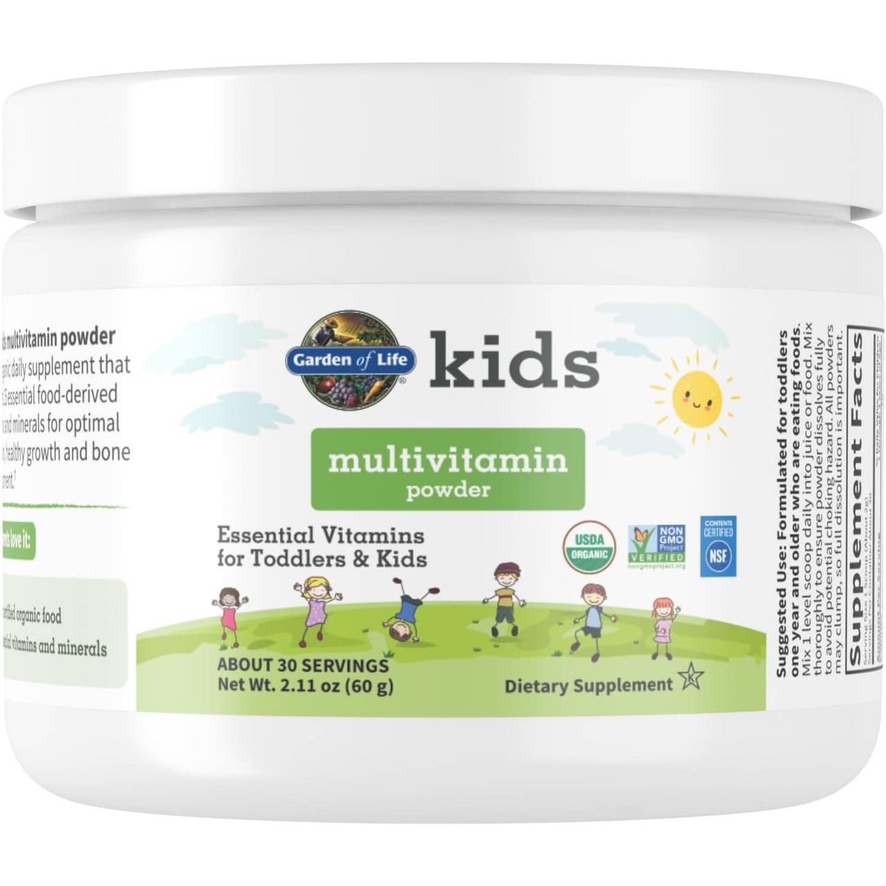 Garden of Life Kids Multivitamin Powder - 60 Grams 21$