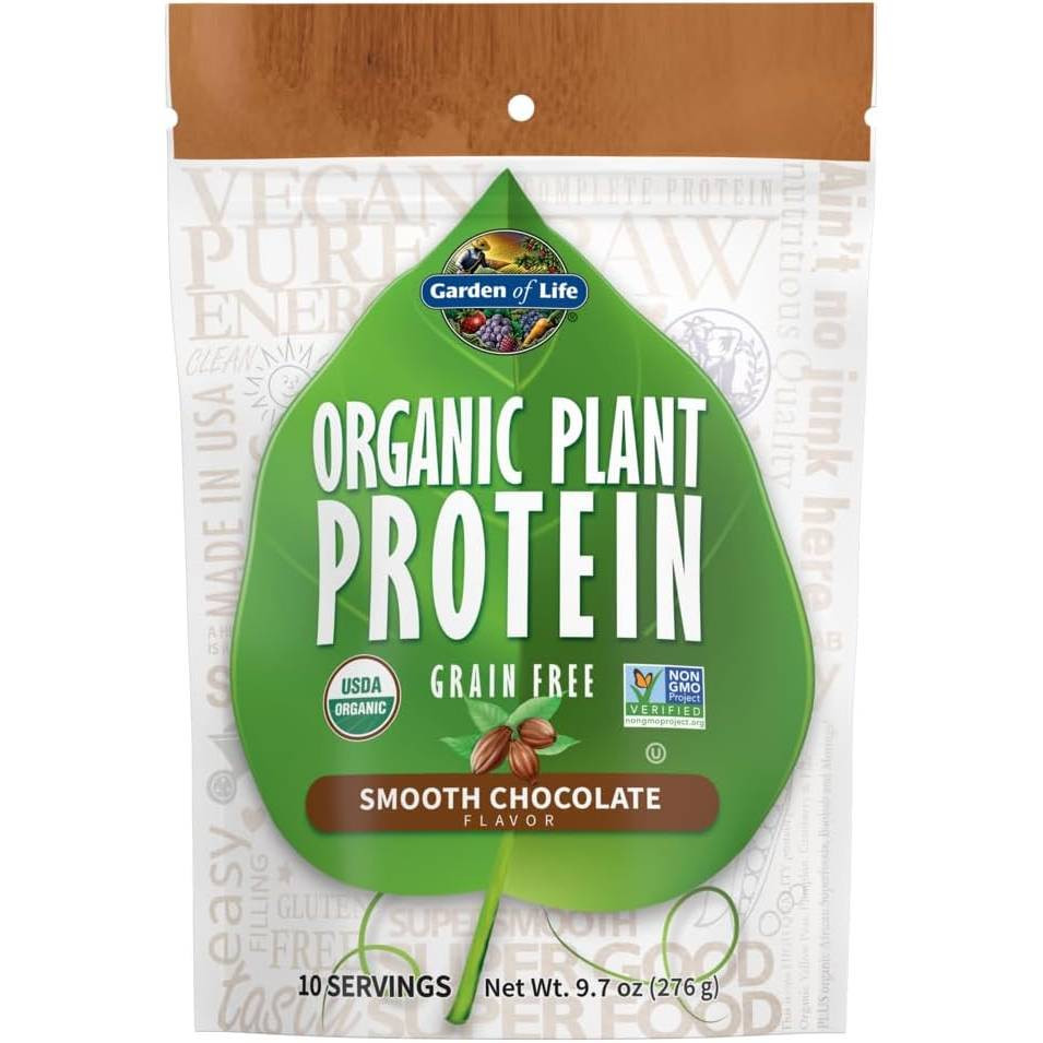Garden of Life Organic Plant Protein Chocolate Powder - 276 Grams