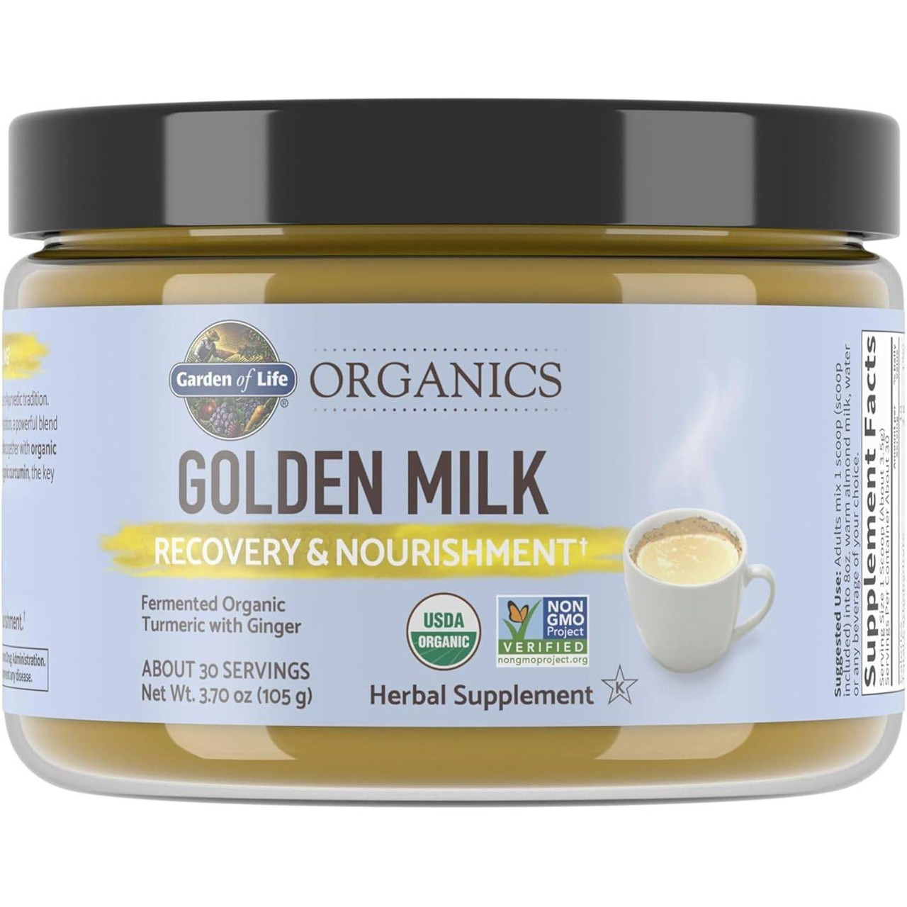 Garden of Life myKind Organics Golden Milk Powder - 105 Grams