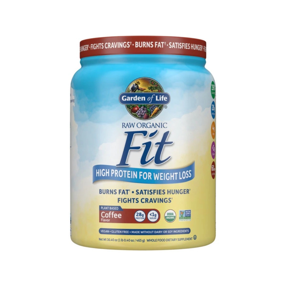Garden of Life RAW Fit Coffee Protein - 454 Grams 52$