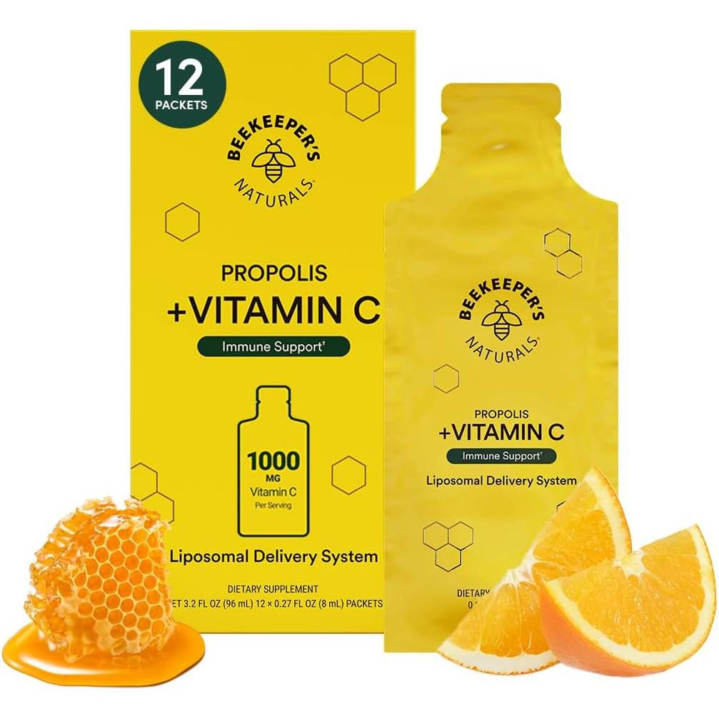 Beekeepers Naturals Liposomal Propolis Vitamin C - 12 Packets 28$
