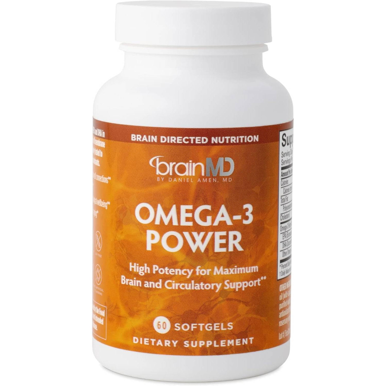BrainMD Omega 3 Power - 60 Softgels 26$