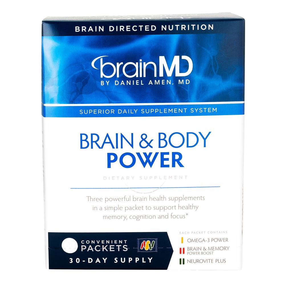 BrainMD Brain Body Power - 60 packets 105$