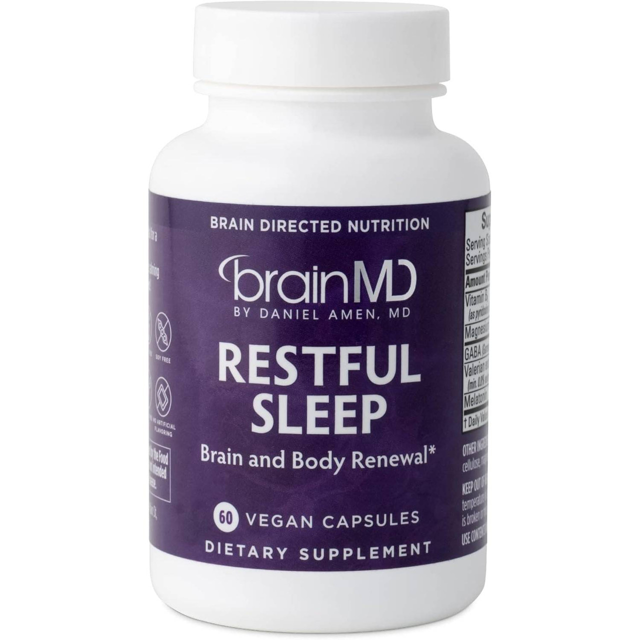 BrainMD Restful Sleep - 60 Capsules 40$